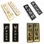 ZENZON 2 Miếng Dán Cửa Sổ Đẩy & Kéo, Logo Cửa Trượt Acrylic Sáng Tạo, Đơn Giản Trong Suốt 3D Dễ Dàng Làm Sạch Nhà Hàng Kéo Dán Nhận Dạng Cửa Kính