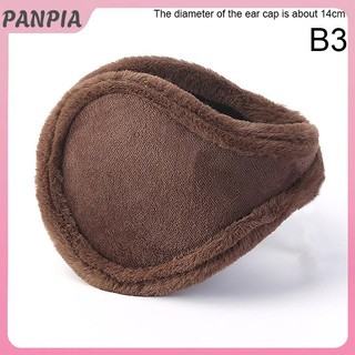 PANPIA-Thicken Mùa Đông Unisex Tai Nghe Lông Cừu Ấm Hơn Earmuff Ấm Áp Sang Trọng Vải Bịt Tai Bao Earwarmers Earlap Warmer Bảo Vệ Tai