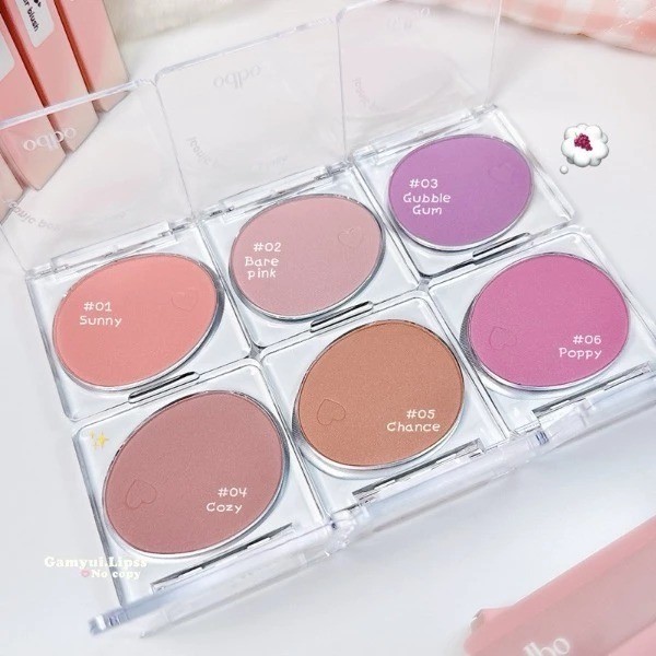 Phấn Má Hồng ODBO OD1325 Iconic Powder Blush 4.2g phấn mịn bám lì lâu trôi