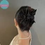 Sund Thời Trang Pháp Đen Nơ Vuốt Tóc Kẹp Lớn Vải Nghệ Thuật Nơ Kẹp Tóc Cho Nữ Ngọt Ngào Mũ Phụ Kiện Tóc VN