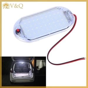 Littleloves1 60LED 12V-85V LED Xe Ô Tô Mái Vòm Trần Đèn Đọc Sách Nội Thất Mái Xe Nâng Ô Tô Độ Sáng Cao Cabin Dải Ánh Sáng EN