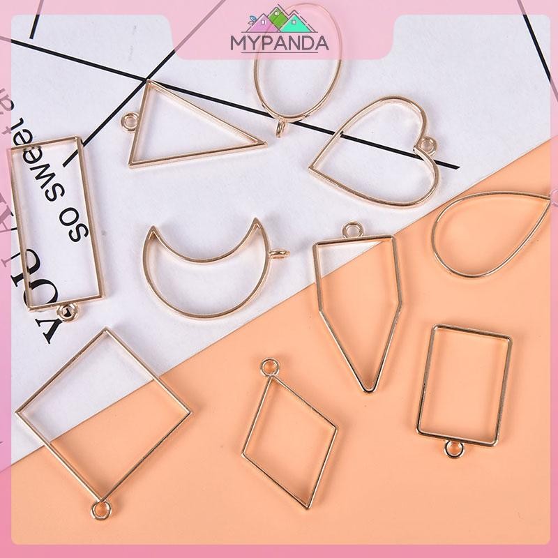 MYPANDA 10 cái/lốccharm mặt dây rỗng hợp kim, khuôn thủ công cho DIY và handmade