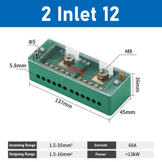 Hộp đầu cuối điện gia dụng FJ6 series, 220V, 2 vào 6/8/12 ra, hiệu quả và bền bỉ, phù hợp với nhiều loại dây