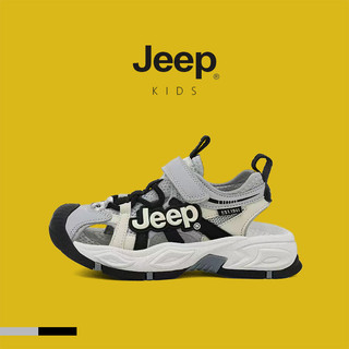 JEEP Giày Trẻ Em Dép Trẻ Em Giày Đi Biển Bé Trai Lớn Mùa Hè 2025 Phong Cách Mới Chống Trơn Trượt Baotou Wading Giày Truy Tìm Sông Thông Thường Brea