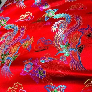 Vải lụa mây thổ cẩm handmade Hàng Châu, phù hợp may quần áo dân tộc và lễ cưới