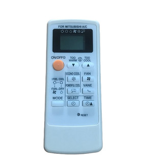 tay điều khiển remote từ xa điều hòa Mitsubishi nút vàng mặt đen-kèm pin-tay đầu bấm điều hòa mitsubishi nút vàng
