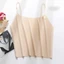 DARON Ice Silk Traceless Sling, Thin Tank Top Strap Skinny Vest Top Top Top Top, Chic Slim Fit Solid Color dành cho nữ Áo hai dây không tay nữ