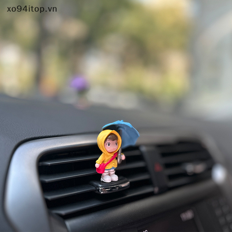 Xoitop Dễ Thương Nhựa Ô Bé Gái Búp Bê Ô Tô Bảng Điều Khiển Trung Tâm Trang Trí Nội Thất Ô Tô Đồ Trang Trí Phụ Kiện VN
