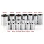 TOPTOOLCX 1 Cái Tay Chìa Khóa Số Liệu, Đầu Đôi Cho Cờ Lê Mô-men Xoắn Ratchet Hex Ổ Cắm Ngắn, Dụng Cụ Cầm Tay 1 / 4 "Đầu 6.35mm 4-14mm Ổ Cắm Truyền Động