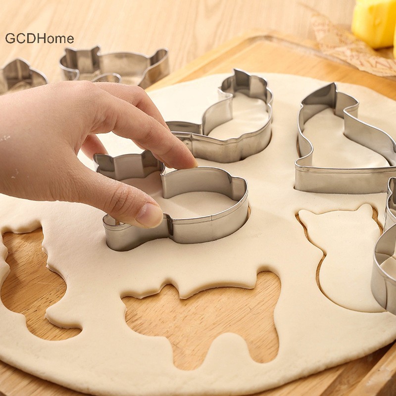 Gcdhome 9 Chiếc Hình Mèo Con Cắt Cookie Bánh Ngọt Cắt Cookie Dụng Cụ Nướng Bánh Phụ Kiện Nhà Bếp Tiệc Tại Nhà Quà Tặng HOT
