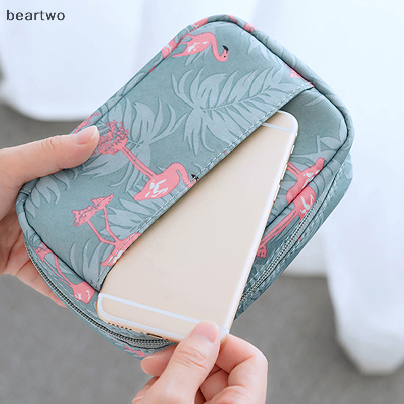 < Beartwo > Túi đựng mỹ phẩm Flamingo Túi đựng đồ vệ sinh du lịch màu trơn Xương rồng Túi trang điểm làm đẹp Túi đựng mỹ phẩm Hộp đựng mỹ phẩm Ưu đãi đặc biệt Làm đẹp