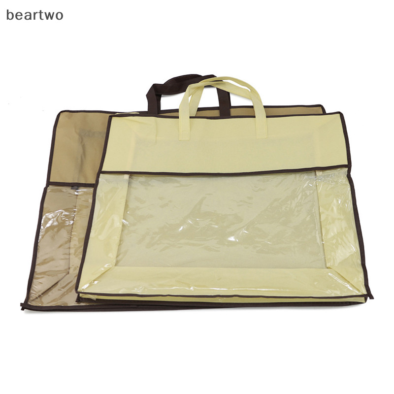 < Beartwo > Túi đựng quần áo Quilt Chăn chăn bông Dung tích lớn Túi Sorg Tủ quần áo chống bụi Bảo quản dưới giường Tổ chức chống ẩm Đẹp