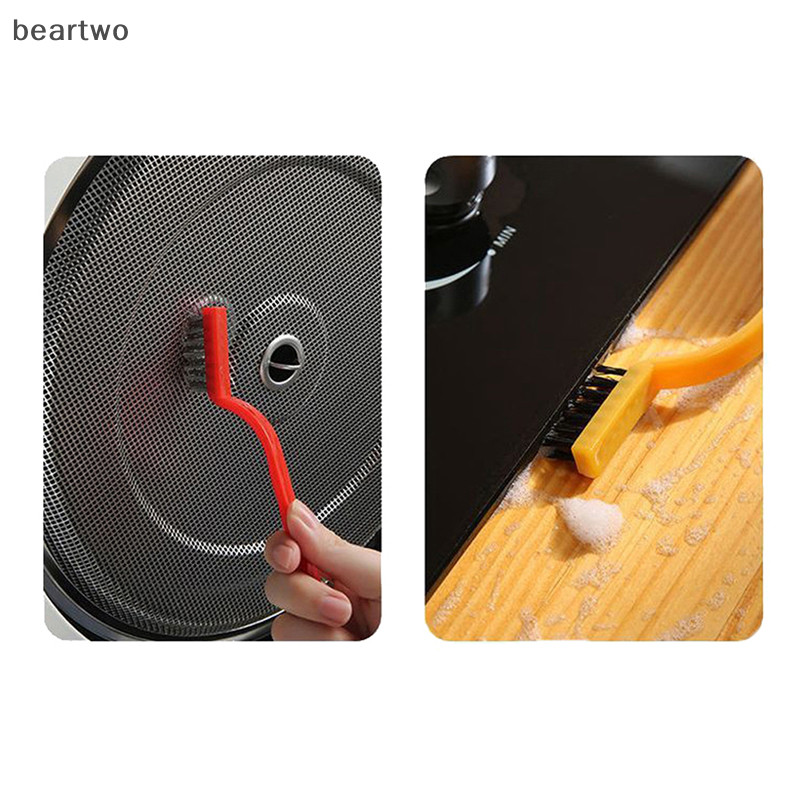 < Beartwo > Bàn chải dây làm sạch bếp Gas Dụng cụ nhà bếp Bàn chải khử nhiễm mạnh bằng kim loại Đẹp