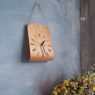 AIMI RETRO PU DA ĐỒNG HỒ TREO TƯỜNG NHỰA NHÀ PHÒNG KHÁCH NỀN TRANG TRÍ TƯỜNG CAFE QUẦY HÀNH LANG ĐỒNG HỒ HIỂN THỊ