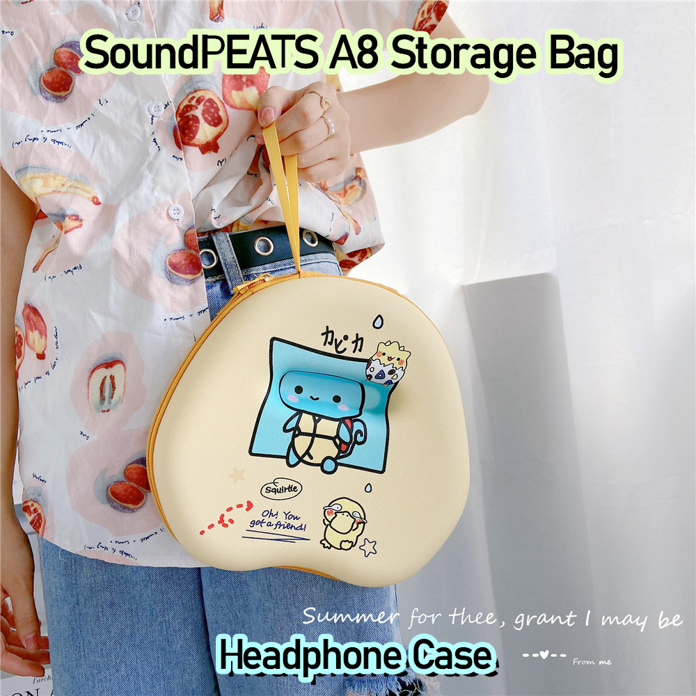 [Ngôi sao tương lai] Dành cho hộp đựng tai nghe SoundPEATS A8 Túi lưu trữ hoạt hình cổ điển Hộp đựng tai nghe EVA
