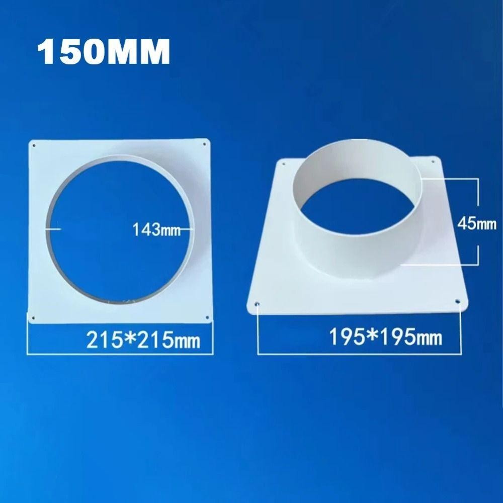 CHEESELY 1 Cái Bộ Chuyển Đổi Cửa Thoát Khí, Dụng Cụ Ống Dẫn Mặt bích Đầu Nối Ống Thông Khí, Nhựa Thẳng Lắp Đặt Dễ Dàng Ống Thông Gió