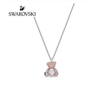 Hàng hóa tại chỗ [2024 Mới] Vòng cổ Gấu bông nữ/trang sức moissanite Pha lê không phai