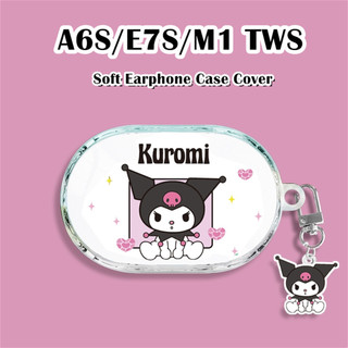 【 imamura 】 Dành Cho Vỏ A6S / E7S / M1TWS Vỏ Tai Nghe Trong Suốt Phim Hoạt Hình Series Vỏ Silicon Mềm
