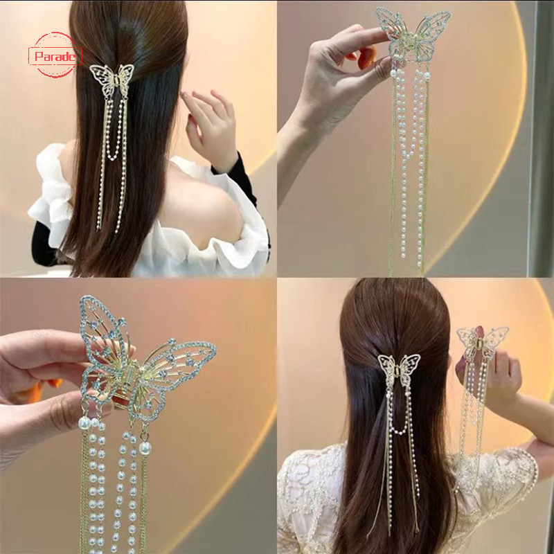 Parade Mới Pha Lê Kim Cương Giả Ngọc Trai sel Kẹp Tóc Hàn Quốc Đơn Giản Bên Kẹp Liu Hai Kẹp Tóc Phụ Kiện Tóc Nữ VN