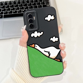 Ốp Bảo Vệ Camera Cho Vivo V23e 5G V2126 Ốp Điện Thoại Hoạt Hình Dễ Thương Silicon Matte Cover Cho Vivo V 23e S10e Y75 4G Ốp Lưng