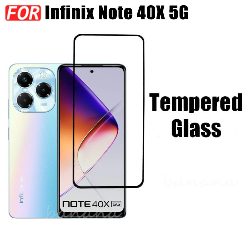 Phim Kính Cường Lực 3 TRONG 1 Infinix Note 40X Cho Infinix Note 40 5G 4G Full Cover Bảo Vệ Màn Hình Kính + Phim Ống Kính Máy Ảnh + Phim Mặt Sau