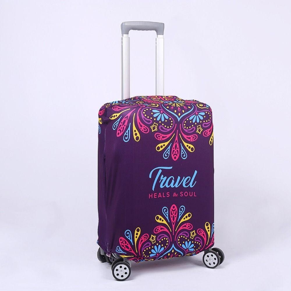 Vỏ bọc bụi xe đẩy HOBBYIN, Vỏ bảo vệ hành lý 18-28 Inch, Phụ kiện du lịch Vỏ vali co giãn họa tiết động vật
