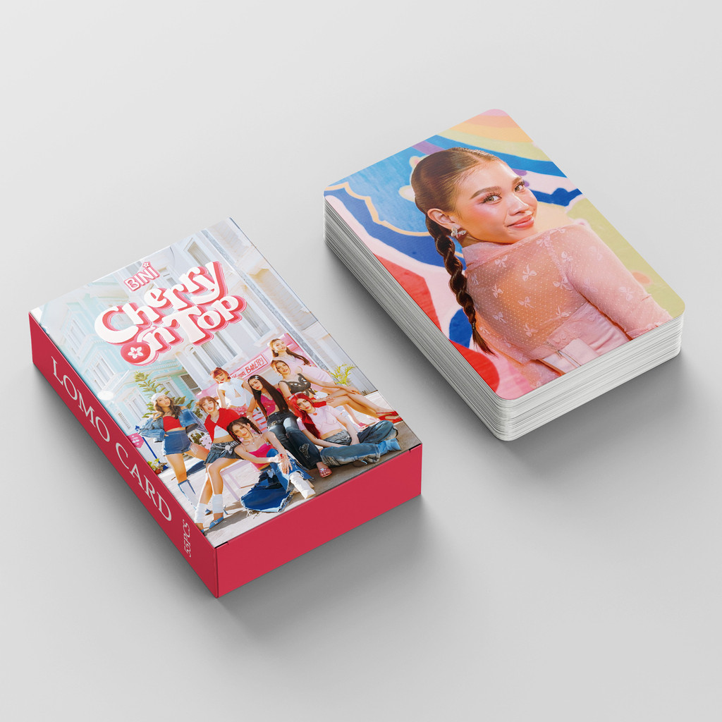 BINI CHERRY TRÊN Photocards Biniverse Laser Hologram Lomo Cards Aiah Colet Maloi Gwen Stcey Mikha Jhoanna Sheena Bưu thiếp ba chiều
