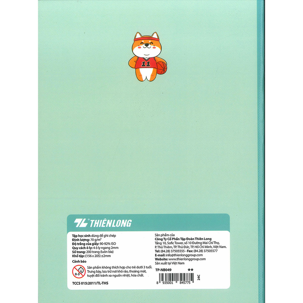 Product image Combo 10 quyển Tập Thiên Long TP-NB049 4 ô li ngang 200 trang - Hình ngẫu nhiên -  Nhà Sách Cái Bè CH1 4