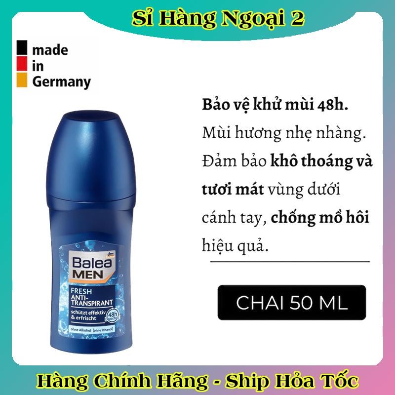 [DATE MỚI NHẤT] Lăn khử mùi cơ thể cho nam Balea Men 50ml Đức