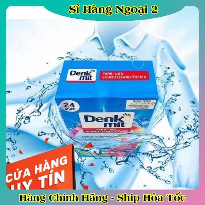[auth] Giấy hút màu và chống phai màu quần áo DENKMIT 24 tờ- Nội địa Đức Đủ Bill [Hot]