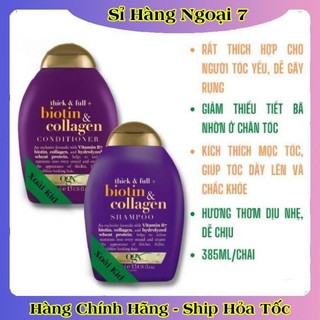 [auth] Dầu gội và xả chống rụng tóc Biotin & Collagen Đức- 385ml Đủ Bill [Hot] .