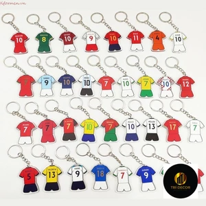 Móc khóa bóng đá TIFORMEN, Móc khóa ngôi sao bóng đá Messi Ronaldo, Ba lô phái sinh họa tiết hai mặt thể thao Mbappe