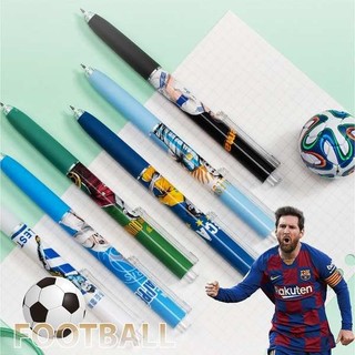 Football Star Limited Press Gel Pen Set 0.5mm Đen Giá Trị Cao Messi C Ronaldo Signature Pen Press Cool Fan Hỗ Trợ Bút Đài Phun Nước Carbon ST Câu Hỏi Bàn Chải Thi Khô Nhanh