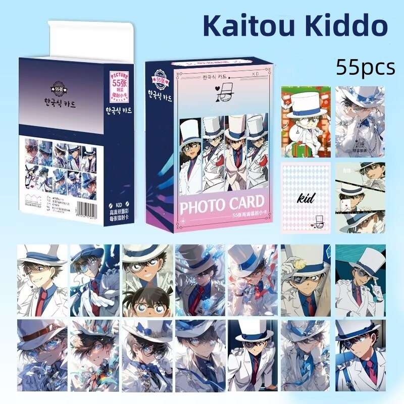 Manga Manhwa Kaitou Kiddo ONE PIECE Laser Holographic Lomo Cards NARUTO Photocards Thám Tử Lừng Danh Conan Hologram Bưu Thiếp