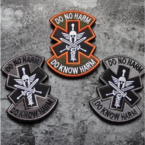 Patch phù hiệu y tế chiến trường dán quần áo_ba lô túi xách _retro