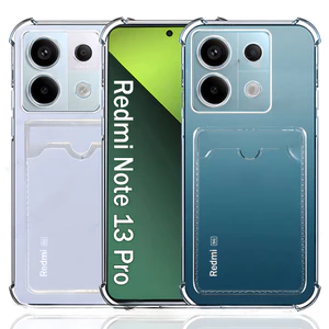 Dành Cho Redmi A5 A3 A1 A2 14C 13 13C Turbo 3 Note 14 12s 13 12 Pro Plus 4G 5G Trong Suốt Đựng Thẻ Khe Cắm Vỏ Điện Thoại Túi Khí Chống Sốc Ốp Lưng