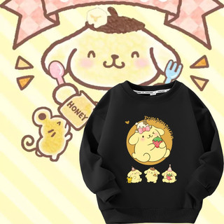 2024 Thời Trang Pompompurin Casual Trẻ Em Cổ Tròn Áo Thu Đông Top