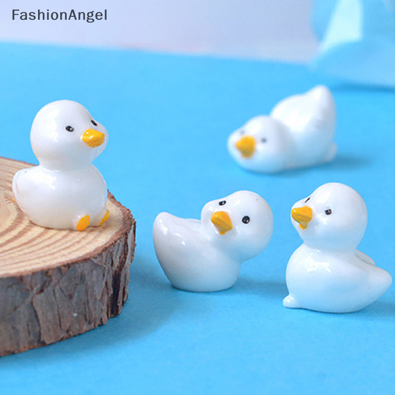 FashionAngel Vịt Vàng Dễ Thương Trang Trí Vịt Nhỏ Nhựa Thủ Công Thủ Công Nhà Búp Bê Trang Trí TH