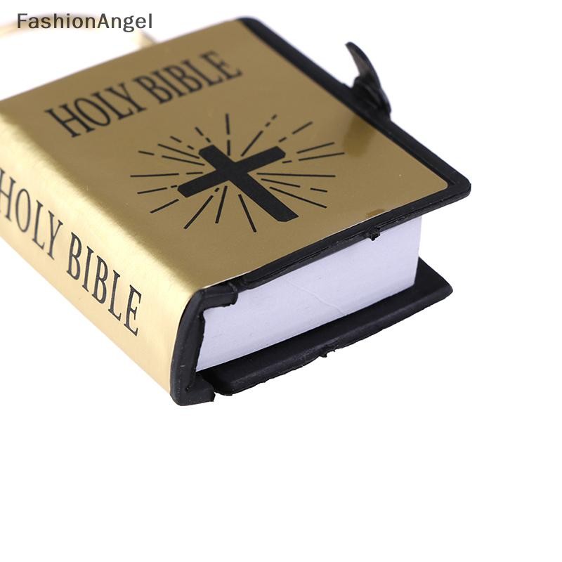 FashionAngel Holy bible Móc khóa Tôn giáo Kitô giáo Chúa Giêsu Cross Key Ring VN