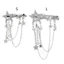 BTF Star Slip Metal Hair Clip Phụ kiện tóc lấp lánh Kẹp tóc trẻ em cho bữa tiệc