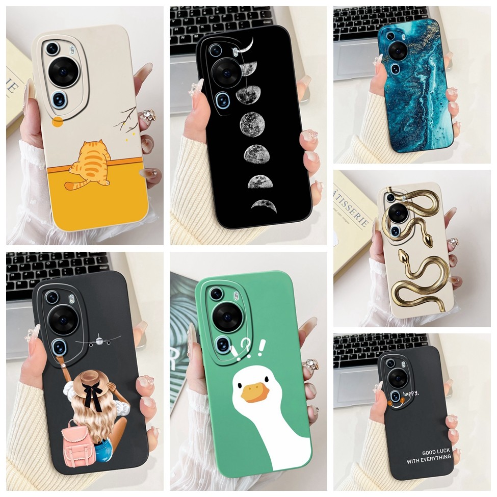 Ốp lưng Huawei P60Art Hoa thời trang dễ thương Mèo Phi hành gia Vỏ điện thoại silicon Huawei P60 Art Ốp lưng MNA-AL00
