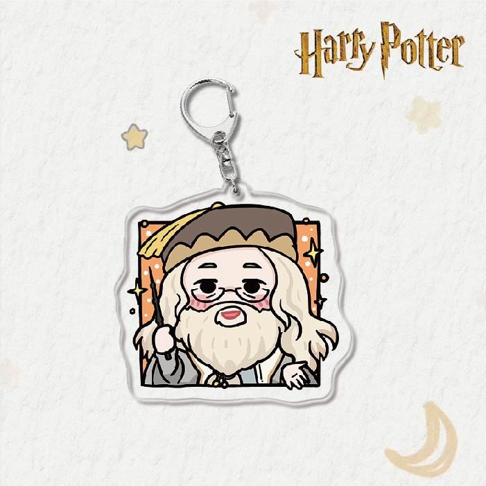 Trường Phù thủy và Pháp sư Harry Potter Hermione Ron Dumbledore Snape Giá đỡ móc khóa Alec