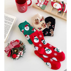 Hoạt Hình Giữa Ống Ông Già Noel Nai Sừng Tấm Snowdoll Màu Đỏ Dễ Thương Thoải Mái Tầng Ngủ Tất