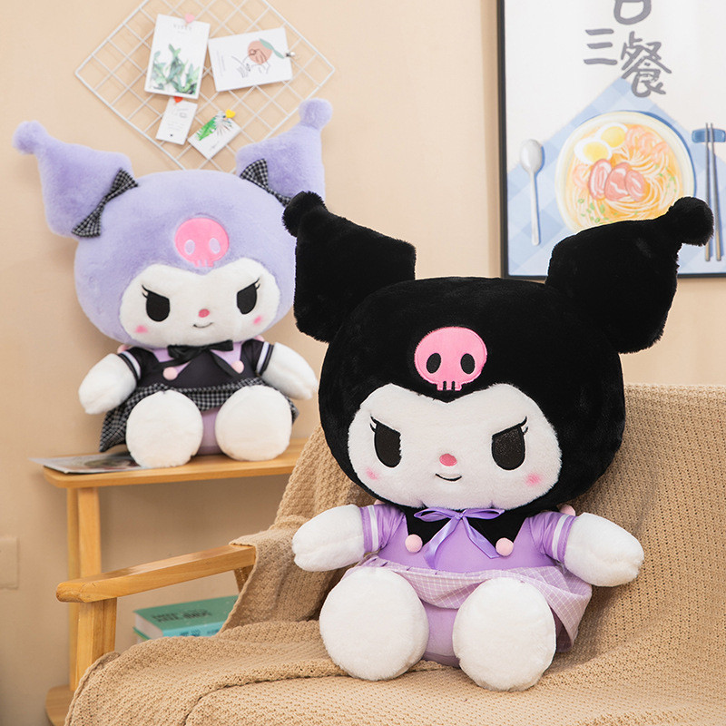 Mới Sanrio Sang Trọng Búp Bê Kawaii JK Đồng Phục Đầm Kuromi Sang Trọng Đồ Chơi Dễ Thương Giai Điệu Của Tôi Gối Ngủ Đồ Chơi Sinh Nhật Cho Trẻ Em Bé Gái