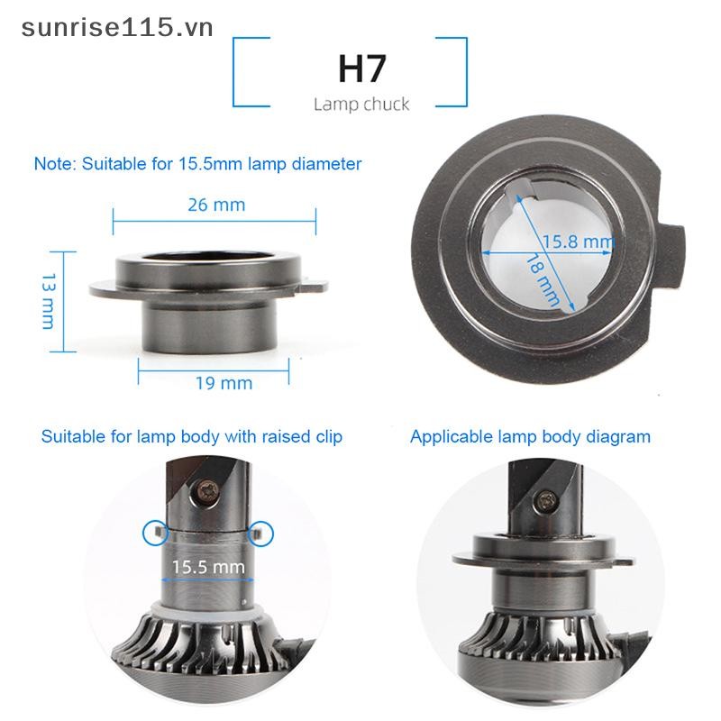 Srvn Dành Cho V7-9005 / 9006 / 9012 / H11 / H7 / H4 / H3 / H1 Đầu Giữ Đèn Kẹp Đèn Pha LED Ô Tô Đế Bóng Đèn Adapter Giá Đỡ Ổ Cắm.