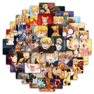 59 Chiếc Anime Demon Slayer Miếng Dán Hoạt Hình Zenitsu Agatsuma Graffiti Kid Quà Tặng Chống Thấm Nước Miếng Dán