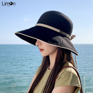 Nón Tai Bèo Chống Nắng Đính Nơ Gấp Gọn Thời Trang Mùa Hè Cho Nữ
