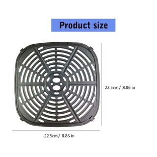 Cutep 6QT Kim Loại Nồi Chiên Không Khí Tấm Lót Kim Loại Lò Nướng Thảm Nấu Ăn An Toàn Thép Carbon Nồi Chiên Không Khí Tấm Lót Cho Nồi Chiên Không Khí