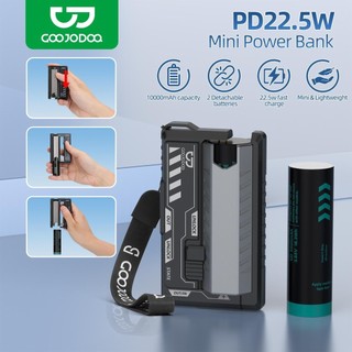 GOOJODOQ 22.5w 10000Mah Bộ sạc dự phòng cầm tay Hai pin Kiểu Mecha Nhẹ Ngân hàng điện giao diện kép