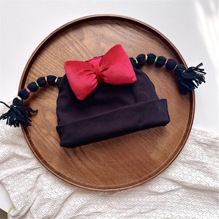 Vipdeal1 Thời Trang Trẻ Sơ Sinh Bện Tóc Giả Mũ Hai Lớp Mũ Cotton Bện Tóc Giả Bonnet Thoải Mái Mũ Cho Bé Trai Bé Gái